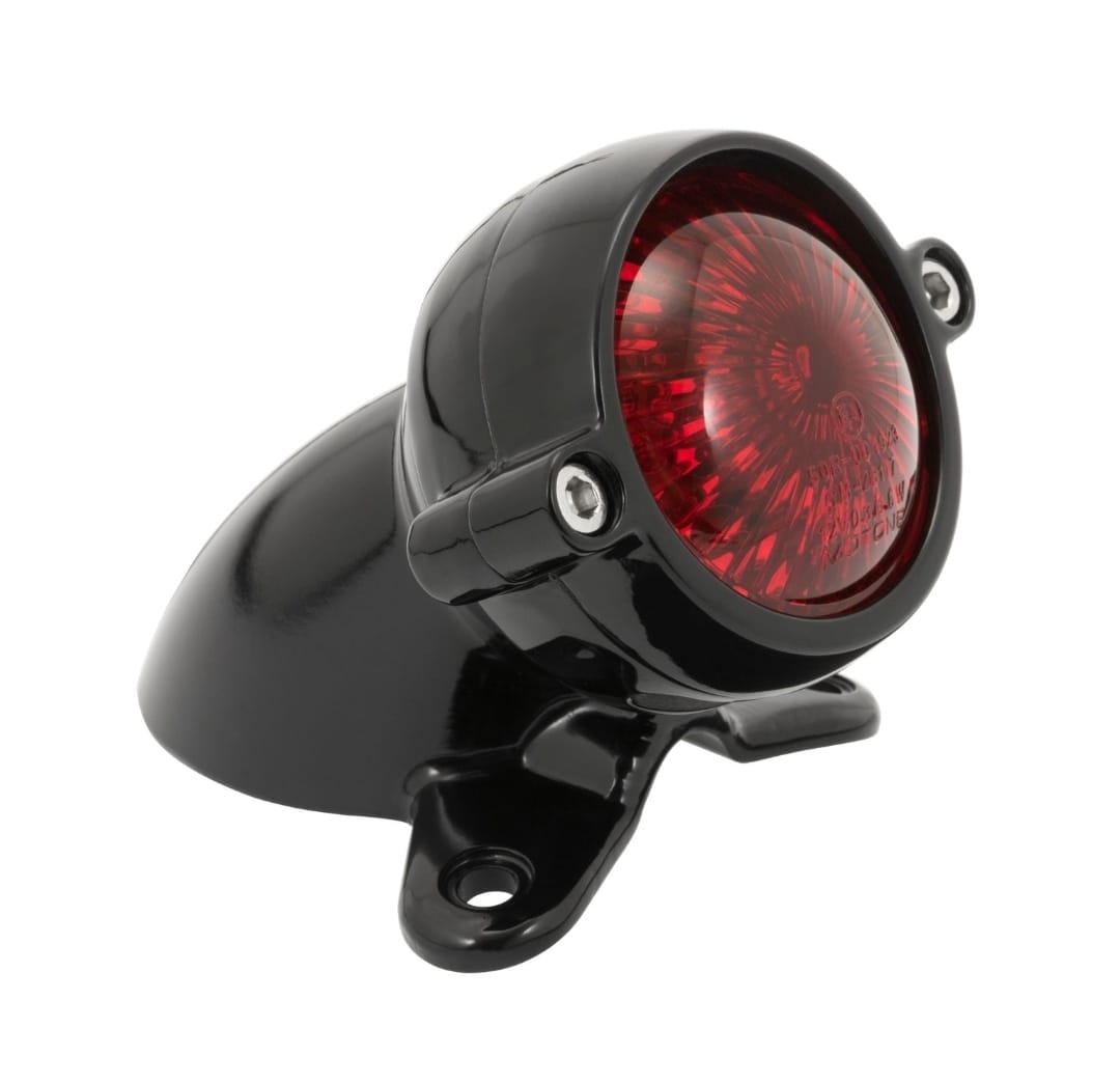 Triumph Bobber Fender Tail Light Mount with light - Black