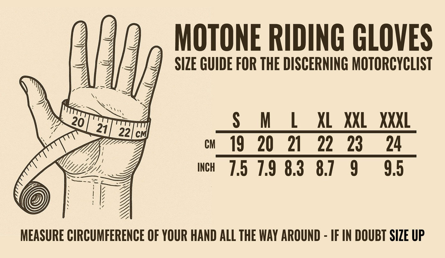 Motone Forno Heated Motorcycle Goatskin Leather Riding Gloves - Black