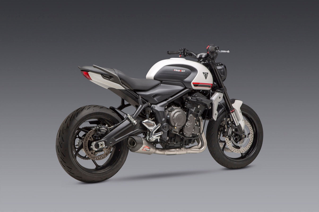 Yoshimura Race AT2 Stainless Full Exhaust w/ Stainless Muffler- Triumph Trident 660 / Tiger Sport 660