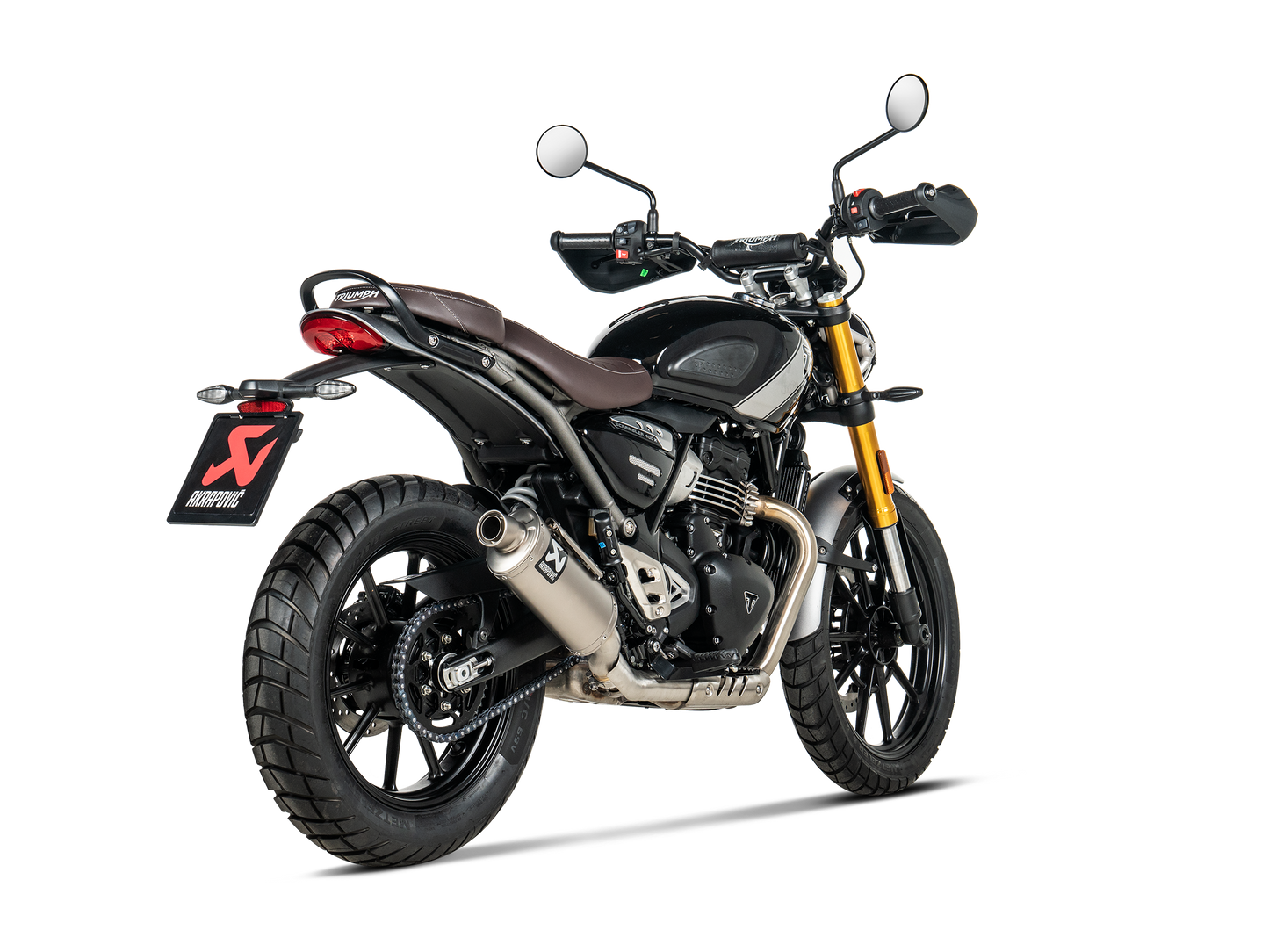 Akrapovic Titanium Slip on - Triumph Scrambler 400 X / Speed 400