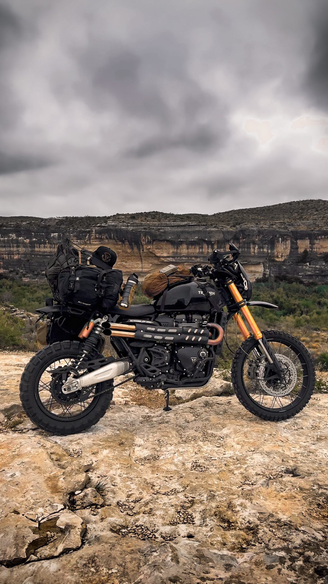 Total Triumph Slash Cut Guy Martin Slip On Silencers Triumph Scrambler 1200 XE X 2024 A J cycles A J Cycles