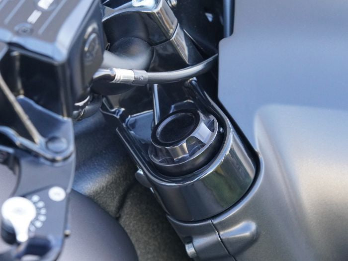 Wunderkind Front Fork Tube Caps - Indian Scout Bobber