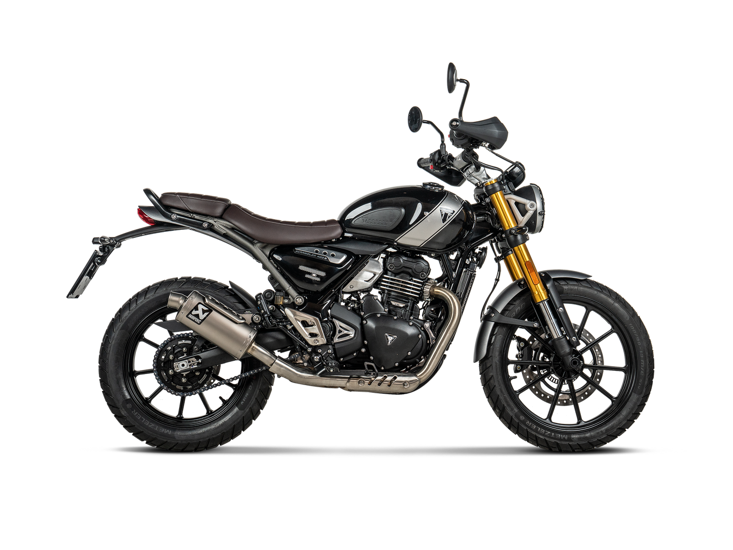 Akrapovic Titanium Slip on - Triumph Scrambler 400 X / Speed 400