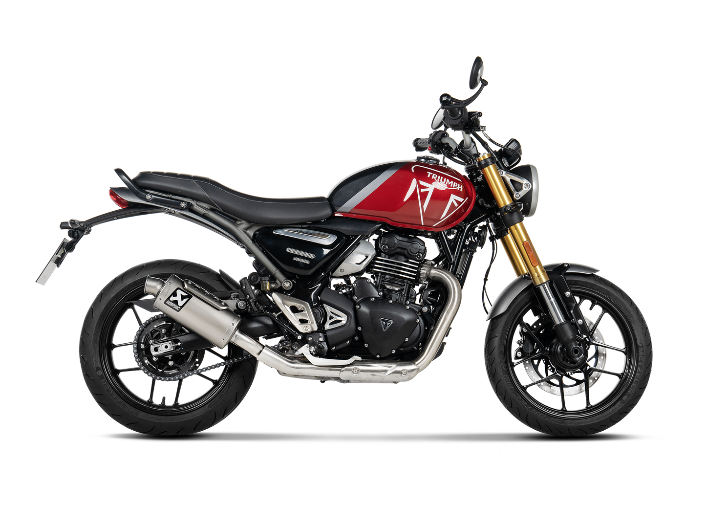 Akrapovic Titanium Slip on - Triumph Scrambler 400 X / Speed 400