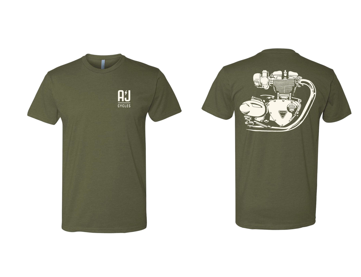A&J Cycles “1200” T-Shirt - Military Green