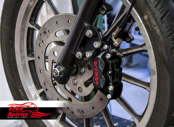 Free Spirits Brembo Front Brake Kit - Harley Davidson Sportster 00-13, Dyna 00-05 & Softail 00-14