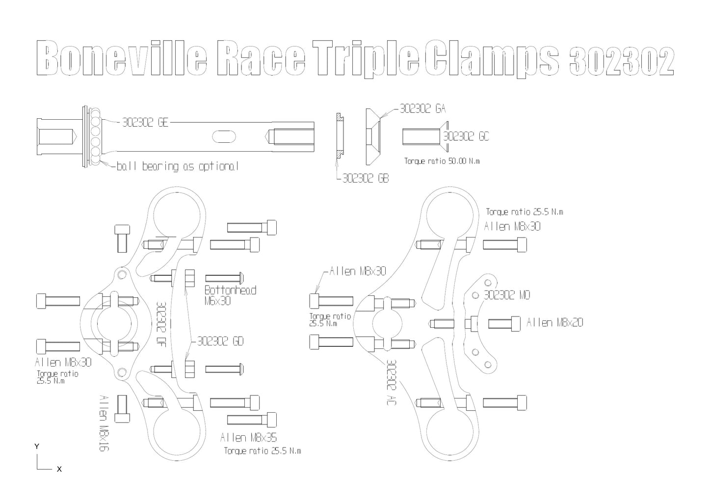 Free Spirits Cafe Racer Trees - 2004-2015 Triumph Thruxton, 2001-2015 Bonneville