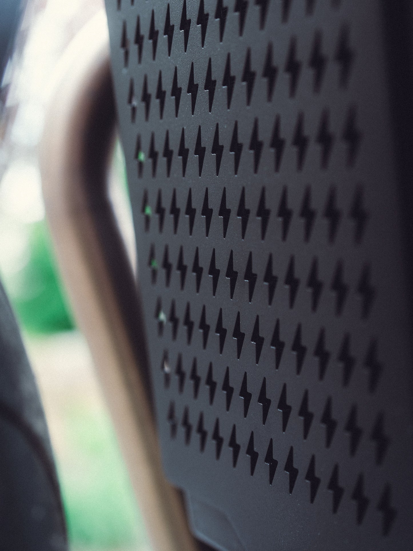 Lightning Bolt Radiator Guard - 2016+ Triumph Classics