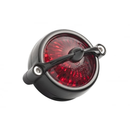 Triumph Bobber Fender Tail Light Mount with light - Black