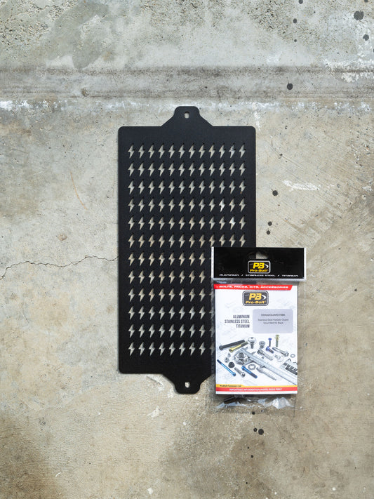 Lightning Bolt Radiator Guard - 2016+ Triumph Classics
