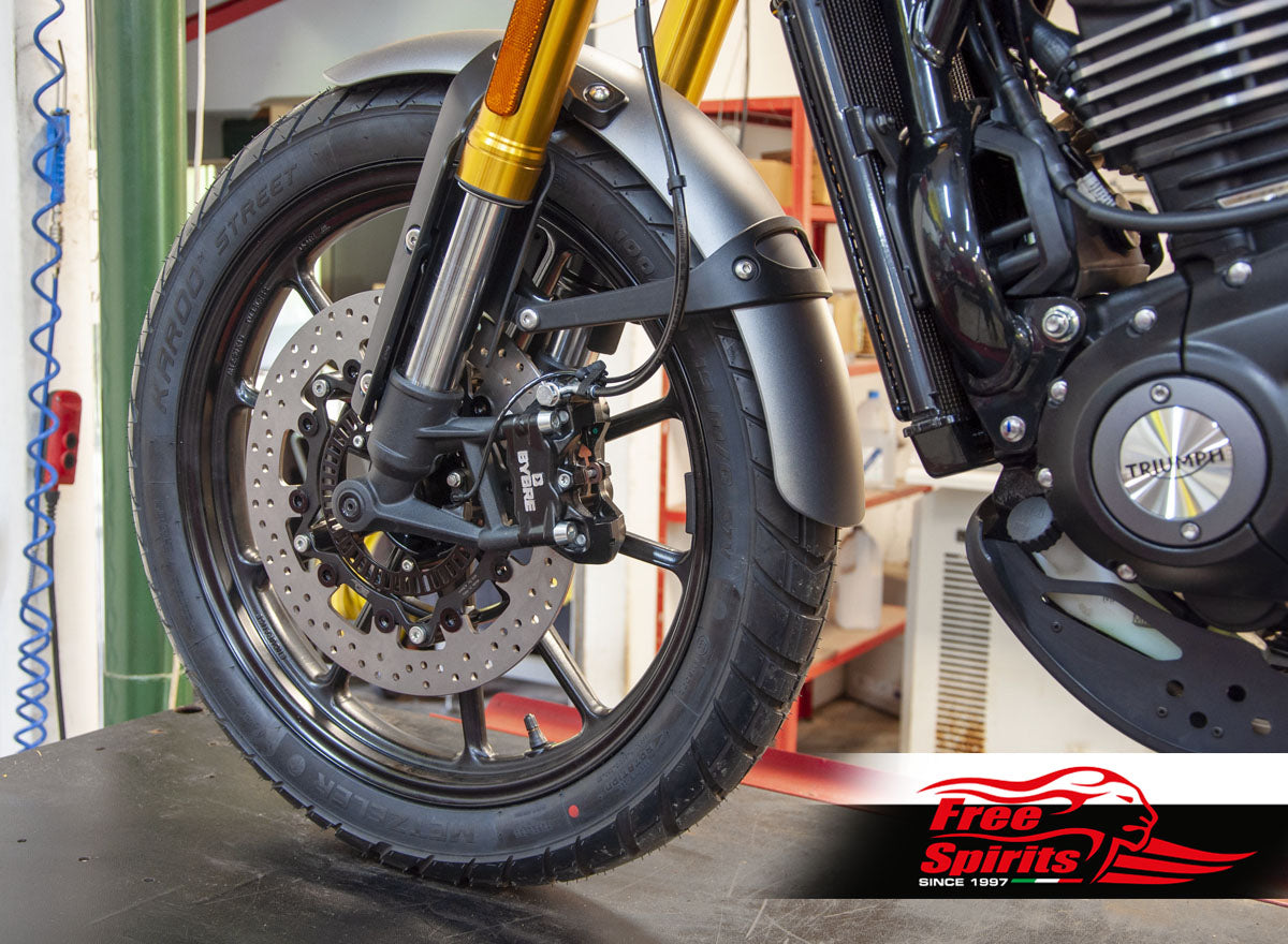 Free Spirits 320MM Floating Front Brake Rotor with Sintered Pads - Triumph Scrambler 400X