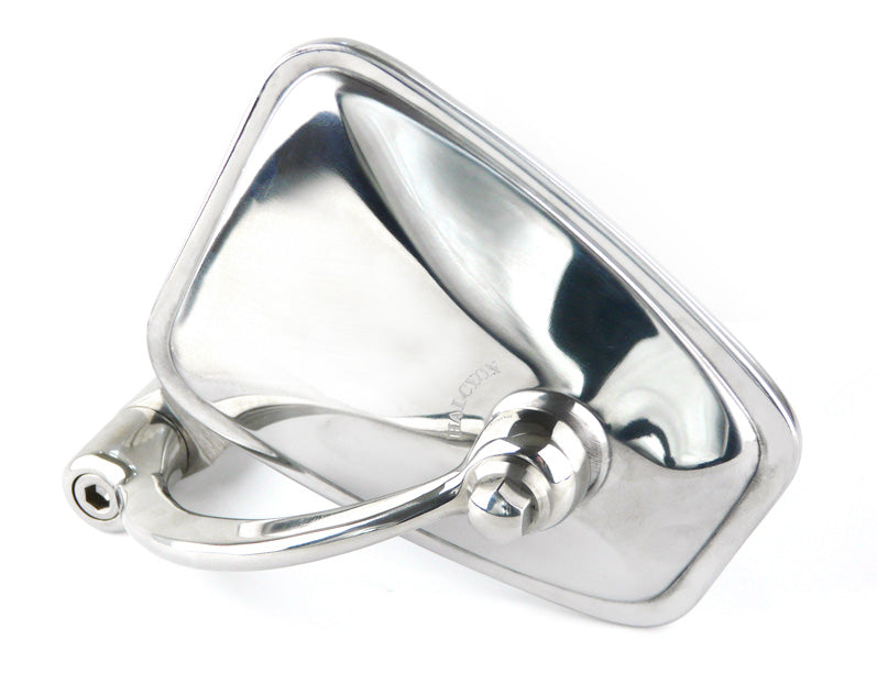 Halcyon 820 Rectangular Bar End Mirror - Stainless