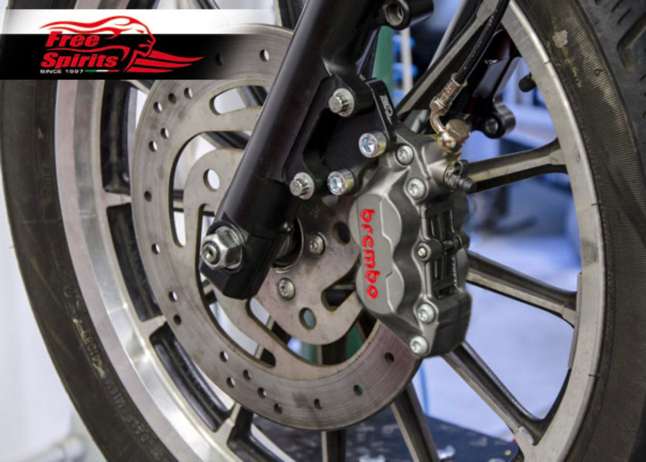 Free Spirits Brembo Front Brake Kit - Harley Davidson Sportster 00-13, Dyna 00-05 & Softail 00-14