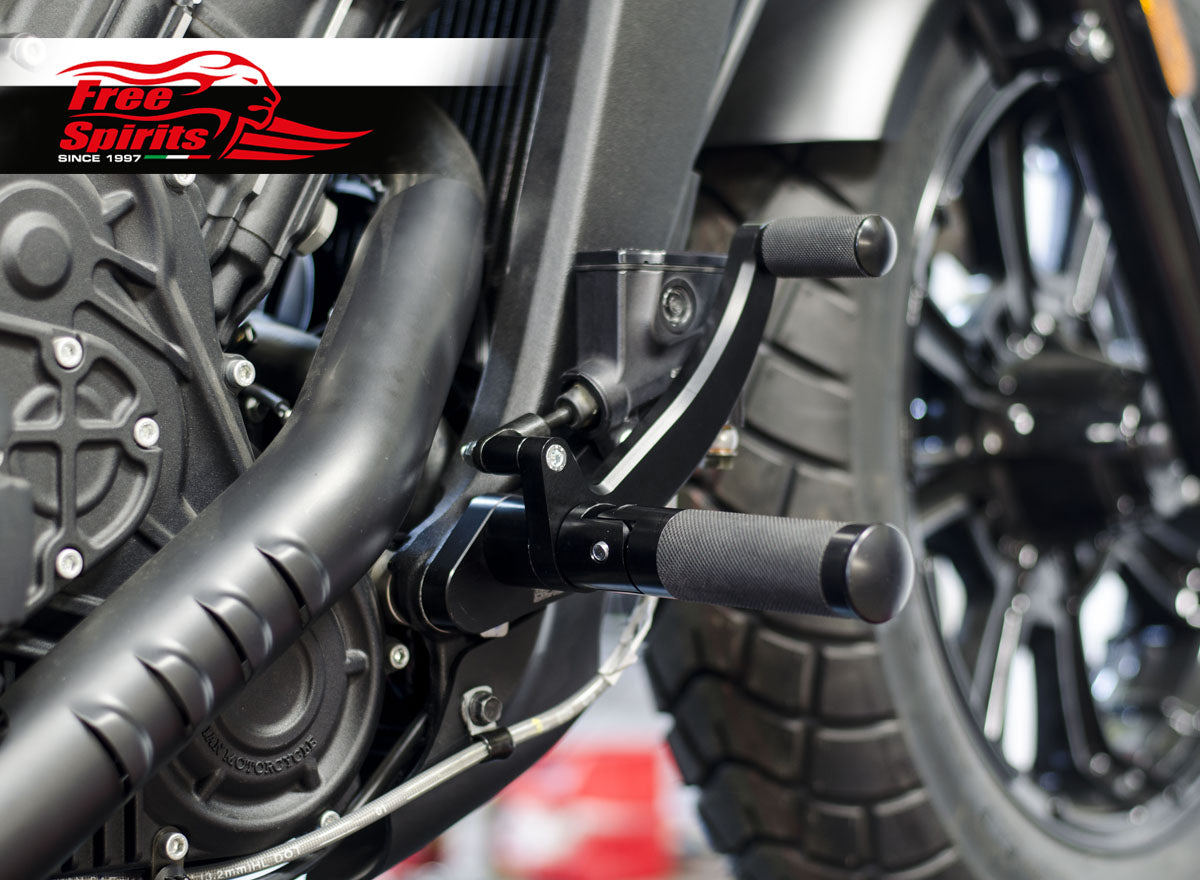 Free Spirts Billet Forward Control Kit - 2015-2024 Indian Scout Bobber