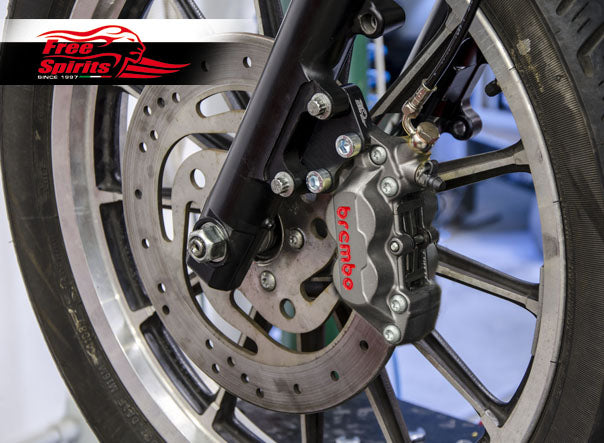 Free Spirits Brembo Front Brake Kit - Harley Davidson Sportster 00-13, Dyna 00-05 & Softail 00-14