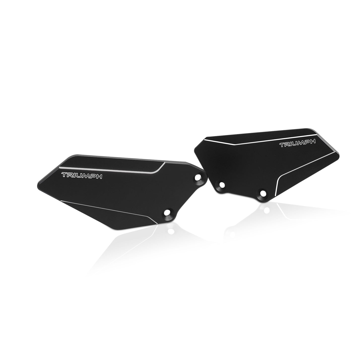 Classicbike Raisch Billet Heel Guards - Contrast Cut - Triumph Scrambler 1200