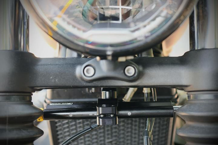 Bella Garage Ohlins Blackline Steering Damper Kit - Triumph Bobber / Speedmaster with 47MM Forks