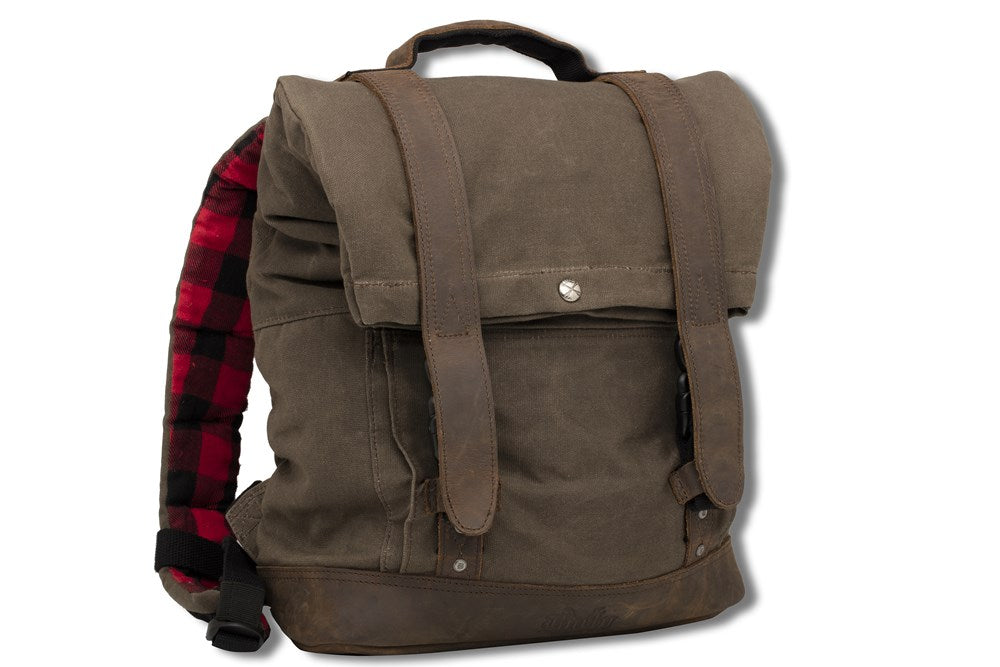 Burly Brand Voyager Backpack - Black or Dark Oak Brown