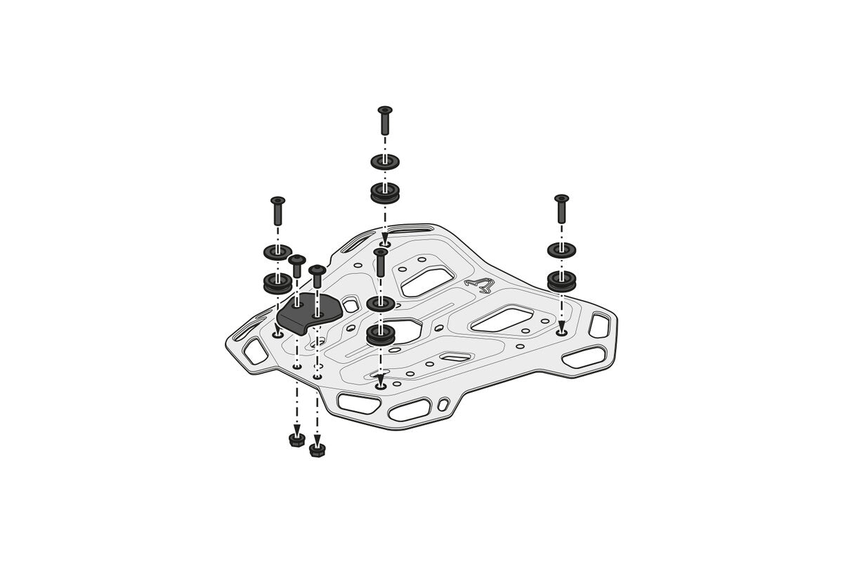 SW Motech Adventure Rear Rack - 2020-2023 Tiger 900, 2022-2023 Tiger 1200, Tiger 850 Sport