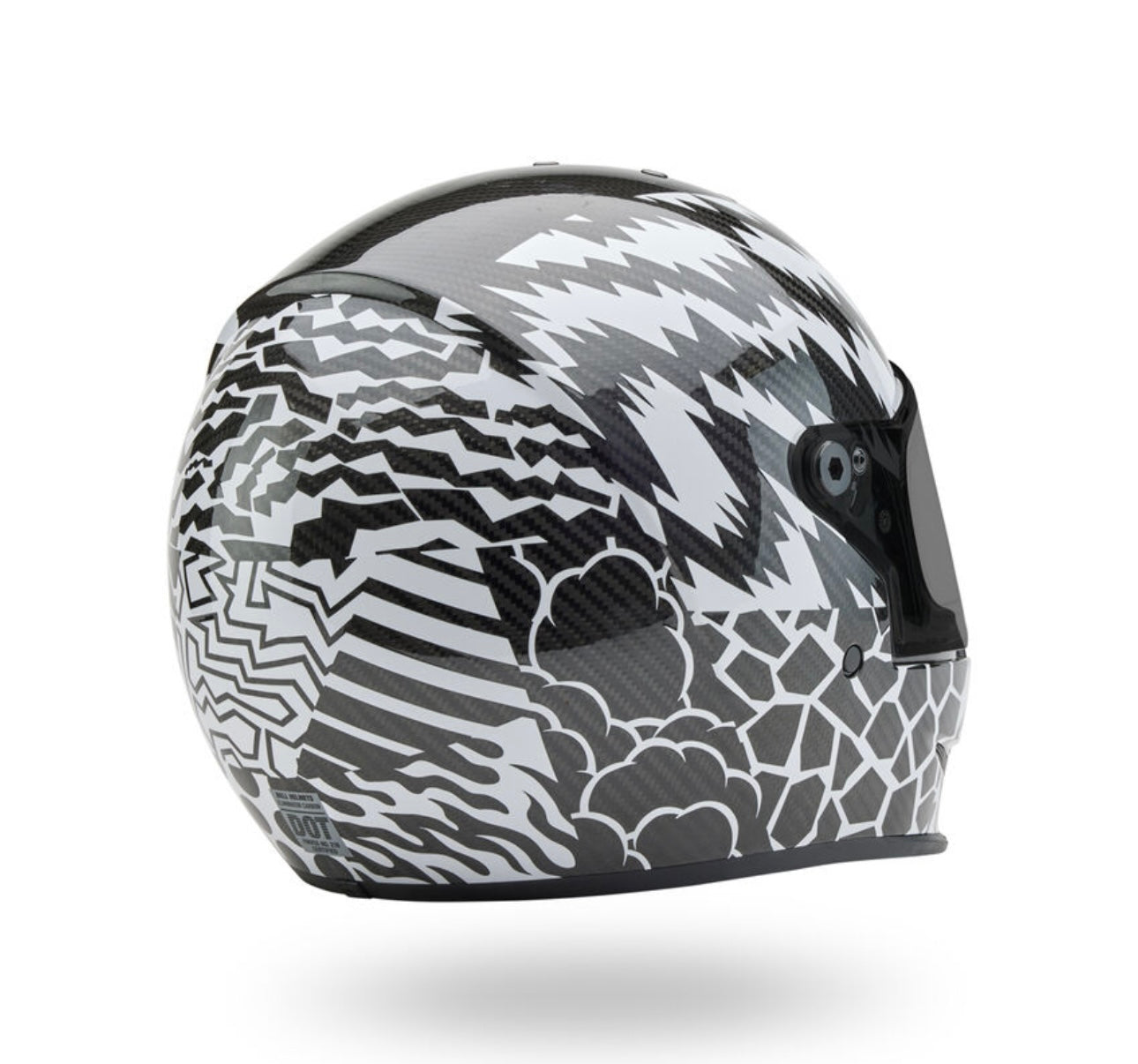 Bell Bullitt Carbon Fiber Helmet - Deathspray Black / White