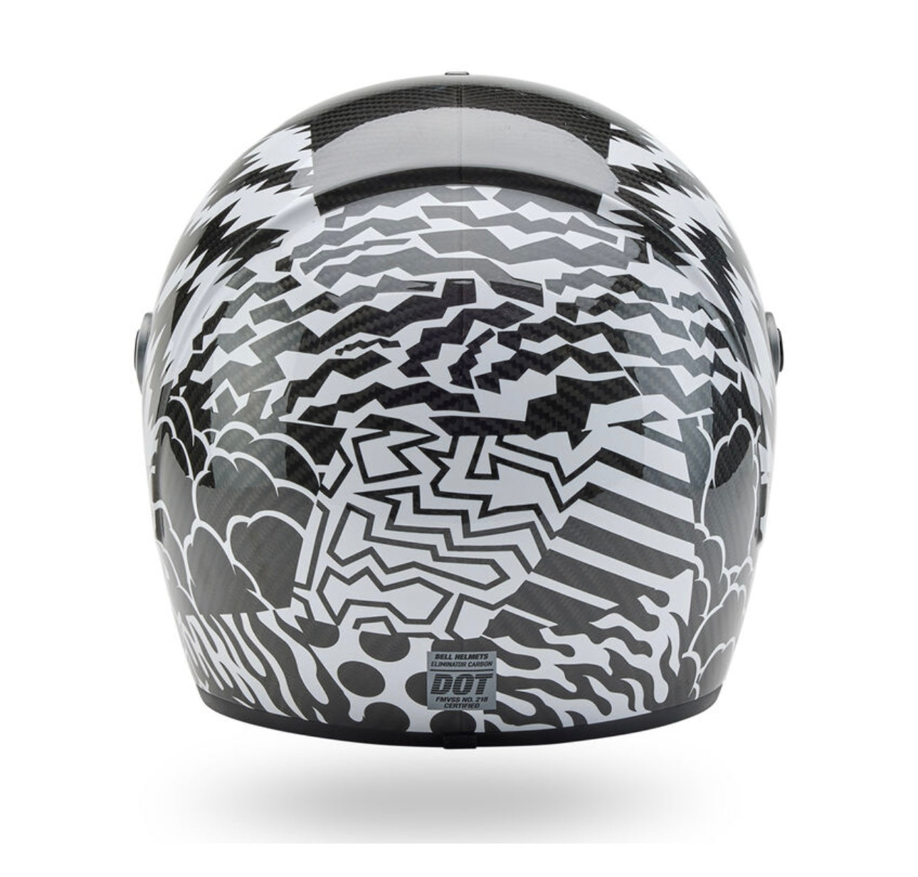 Bell Bullitt Carbon Fiber Helmet - Deathspray Black / White