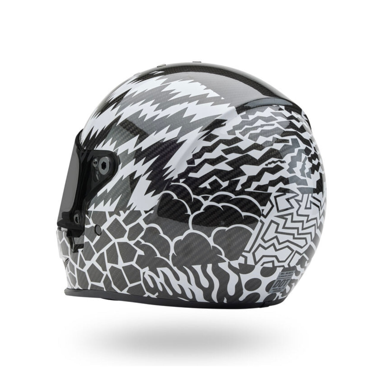 Bell Bullitt Carbon Fiber Helmet - Deathspray Black / White