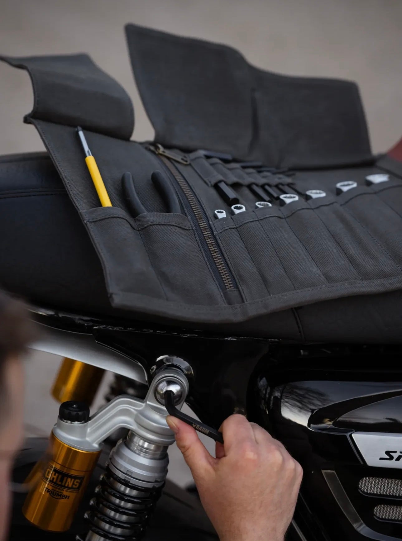 The SCOUT - Leather & Waxed Canvas ToolRoll with Tool Kit