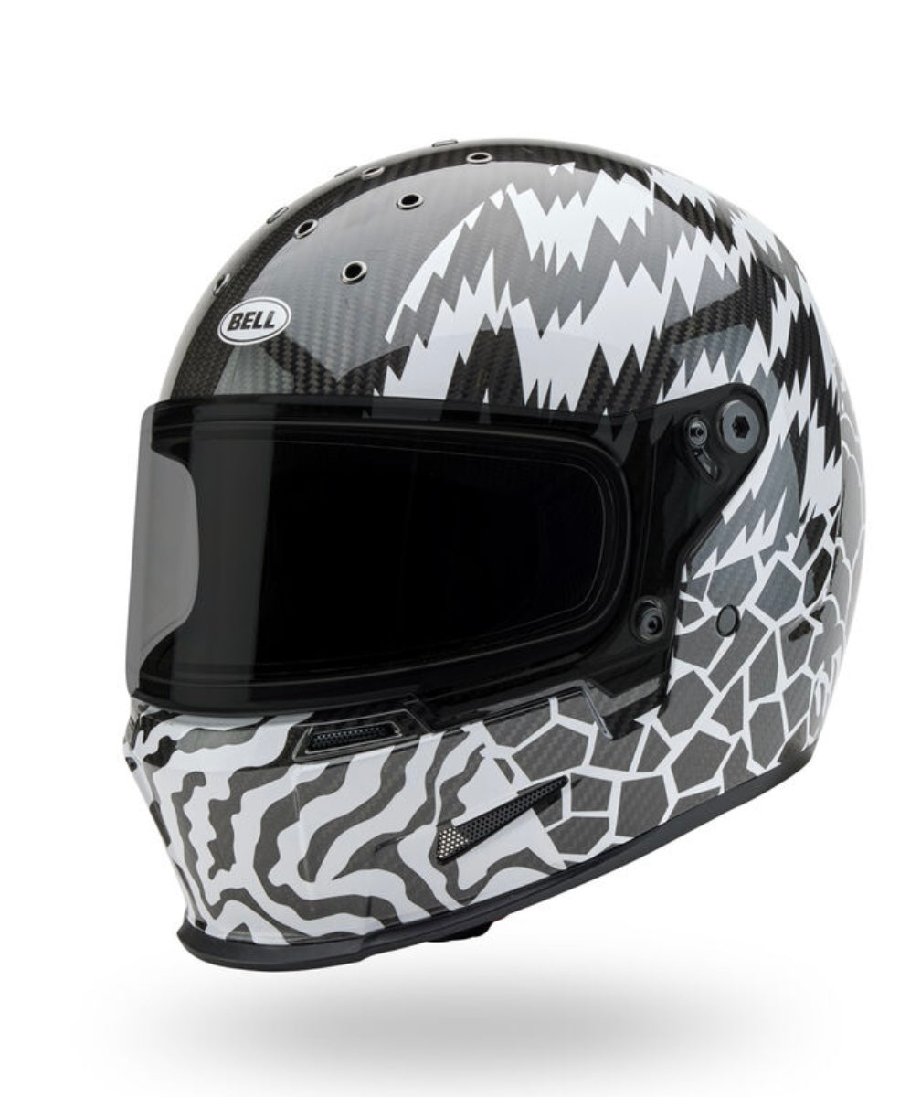 Bell Bullitt Carbon Fiber Helmet - Deathspray Black / White