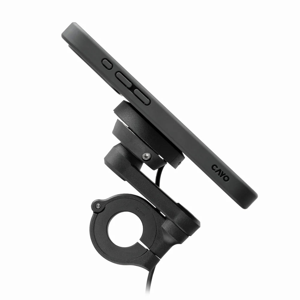 CAYO moto.dokk Smartphone Handlebar Mount with Wireless Charging and Vibration Dampening