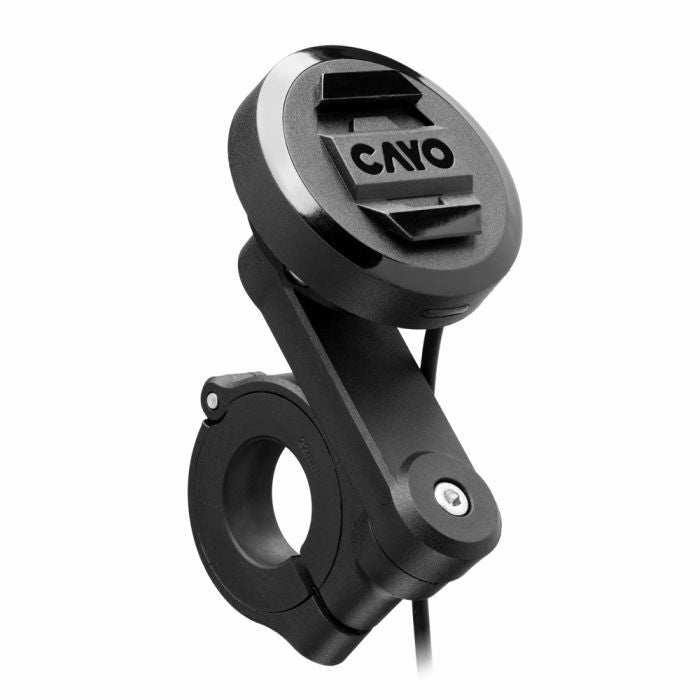 CAYO moto.dokk Smartphone Handlebar Mount with Wireless Charging and Vibration Dampening