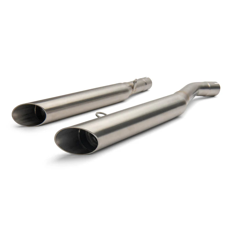 British Customs Slash Cut Exhaust - Triumph Street Scrambler