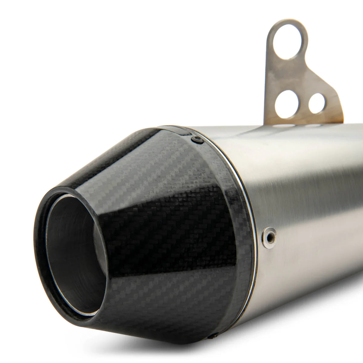 British Customs Shorty Predator Slip On with Carbon Tip - Triumph Street 400 / Scrambler 400 X