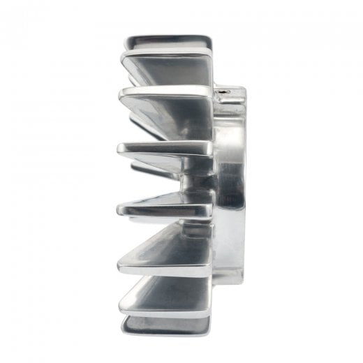 Motone Big Fin Header Exhaust Clamps - Polished - 2008 - 2015 Triumph Bonneville