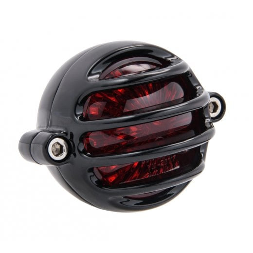 Triumph Bobber Fender Tail Light Mount with light - Black