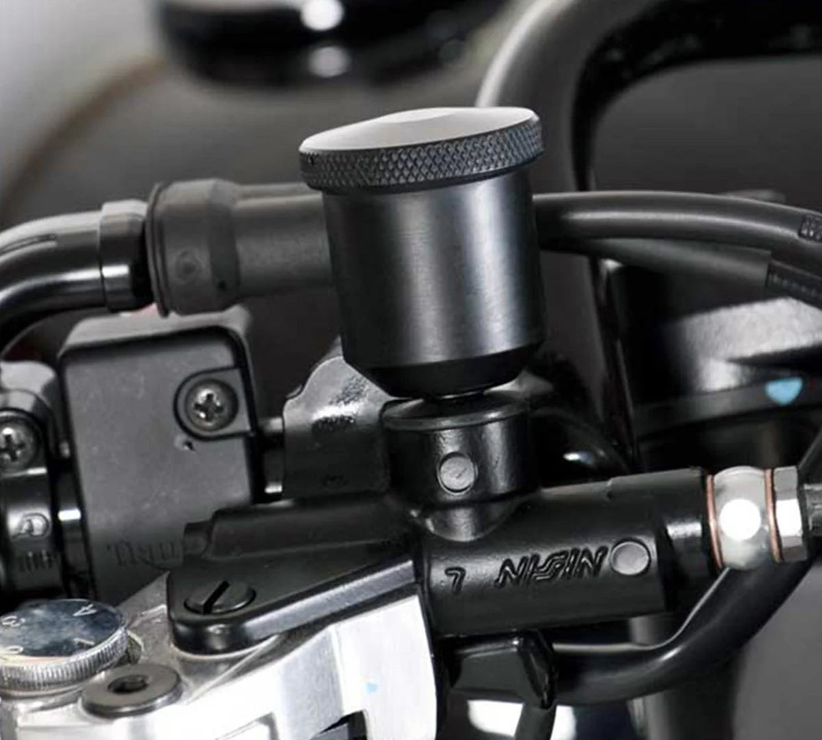 British Customs Direct Mount Front Brake Reservoir for Nissin Master Cylinder