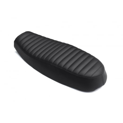 Motone Dual Seat - Ribbed - Triumph Bonneville, Scrambler and Thruxton- Black