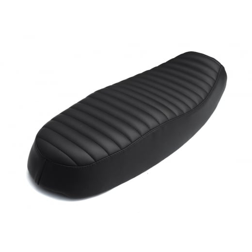 Motone Dual Seat - Ribbed - Triumph Bonneville, Scrambler and Thruxton- Black