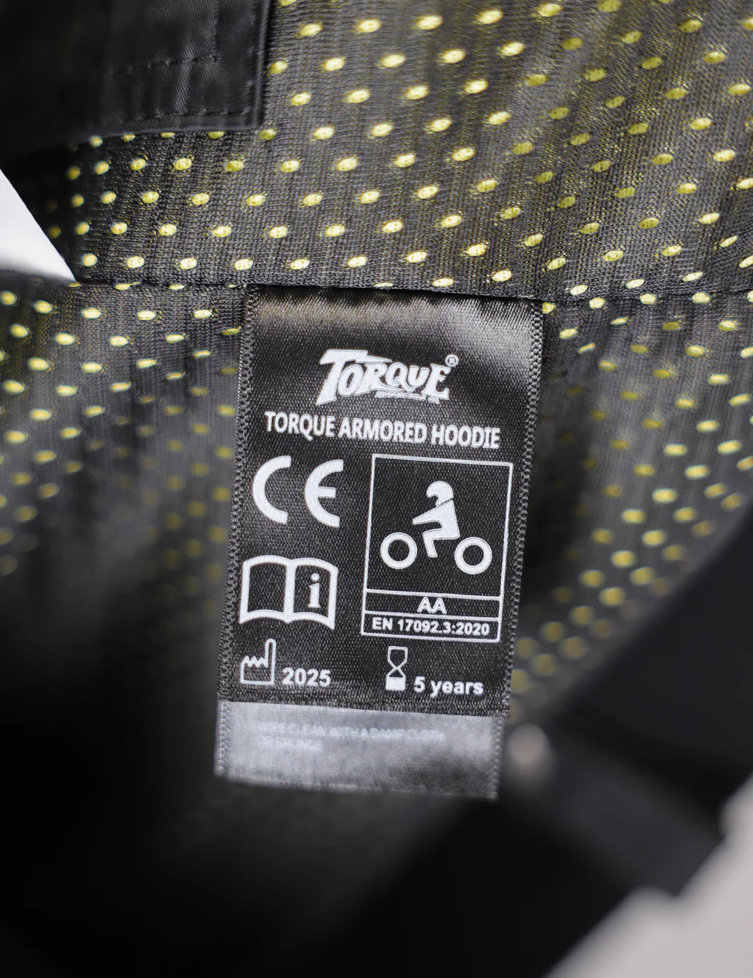 Torque Armored Riding Hoodie - New Version - Black