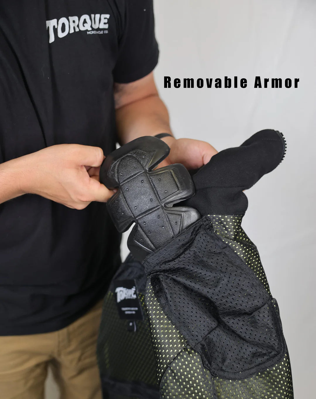 Torque Armored Riding Hoodie - New Version - Black