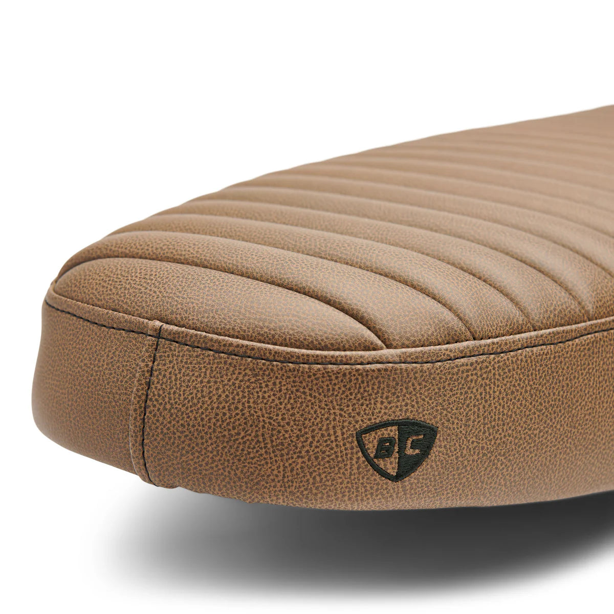 British Customs True Tuck and Roll Slammer Seat - Brown - Street Twin, T120, T100, Street Scrambler