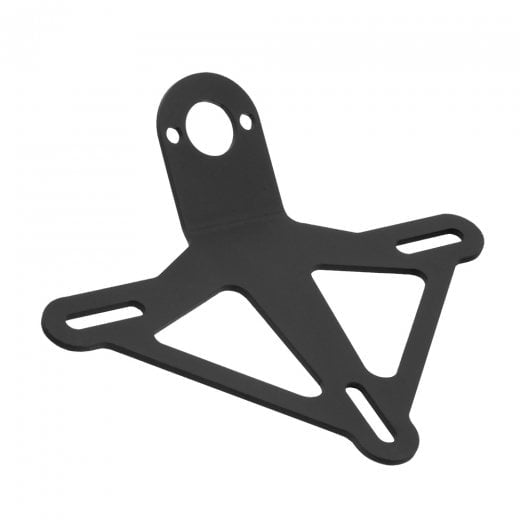 Motone Round License Plate Bracket - For use with Adjustable Base Only