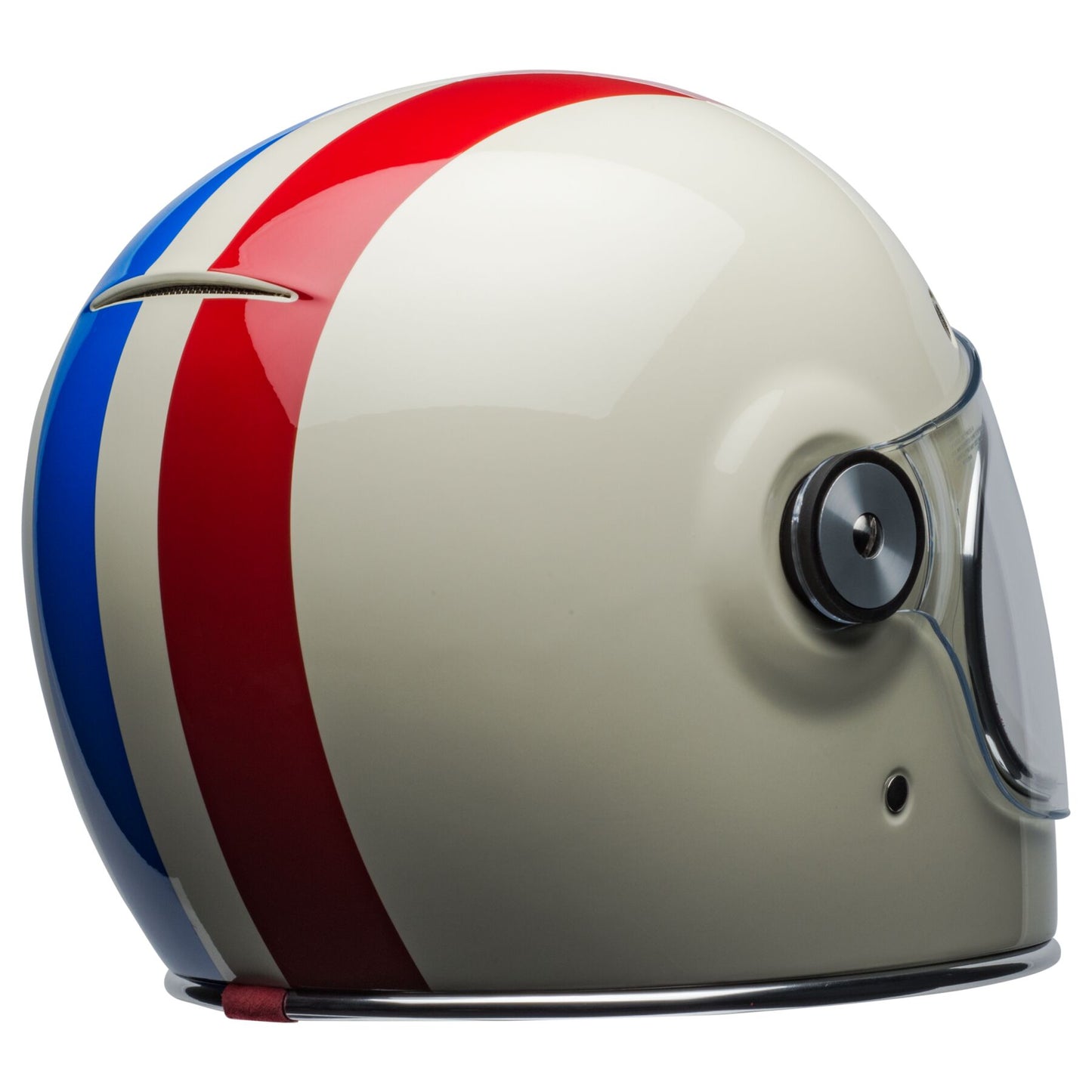 Bell Bullitt Helmet - COMMAND GLOSS VINTAGE WHITE/OXBLOOD/BLUE