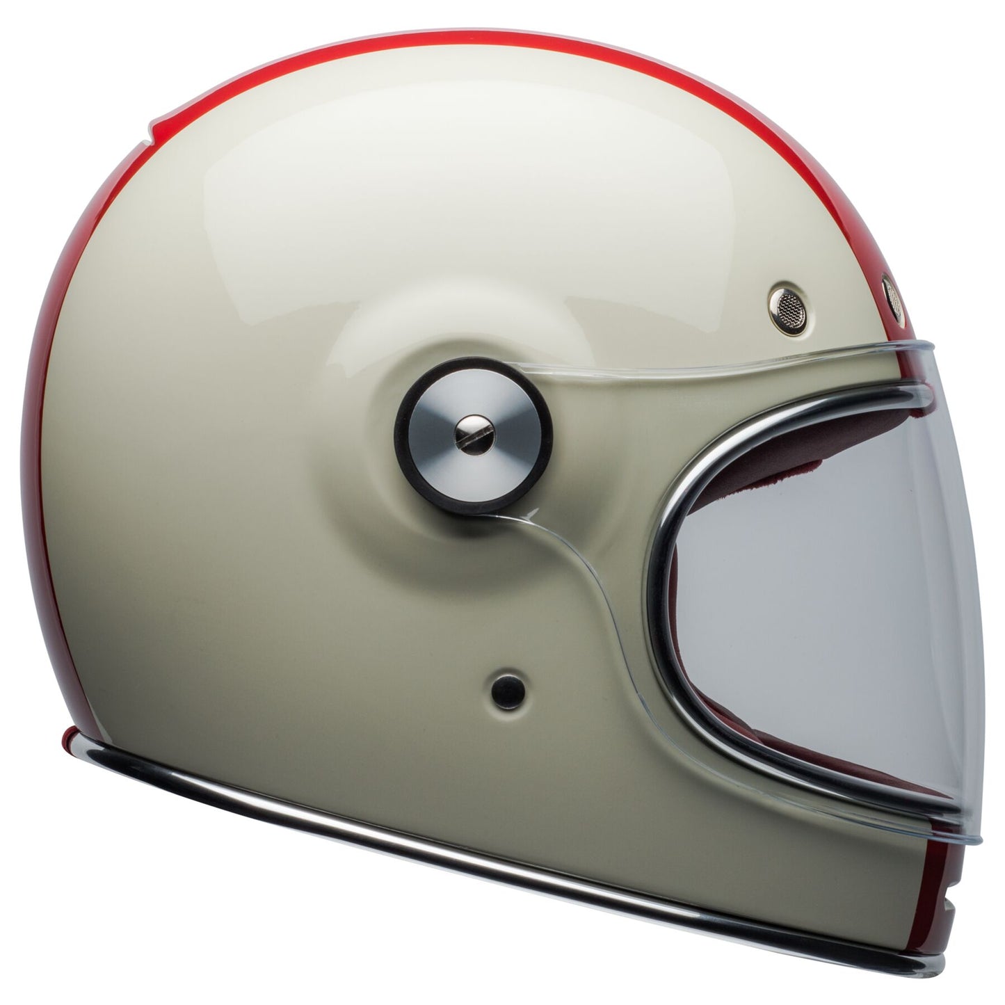 Bell Bullitt Helmet - COMMAND GLOSS VINTAGE WHITE/OXBLOOD/BLUE