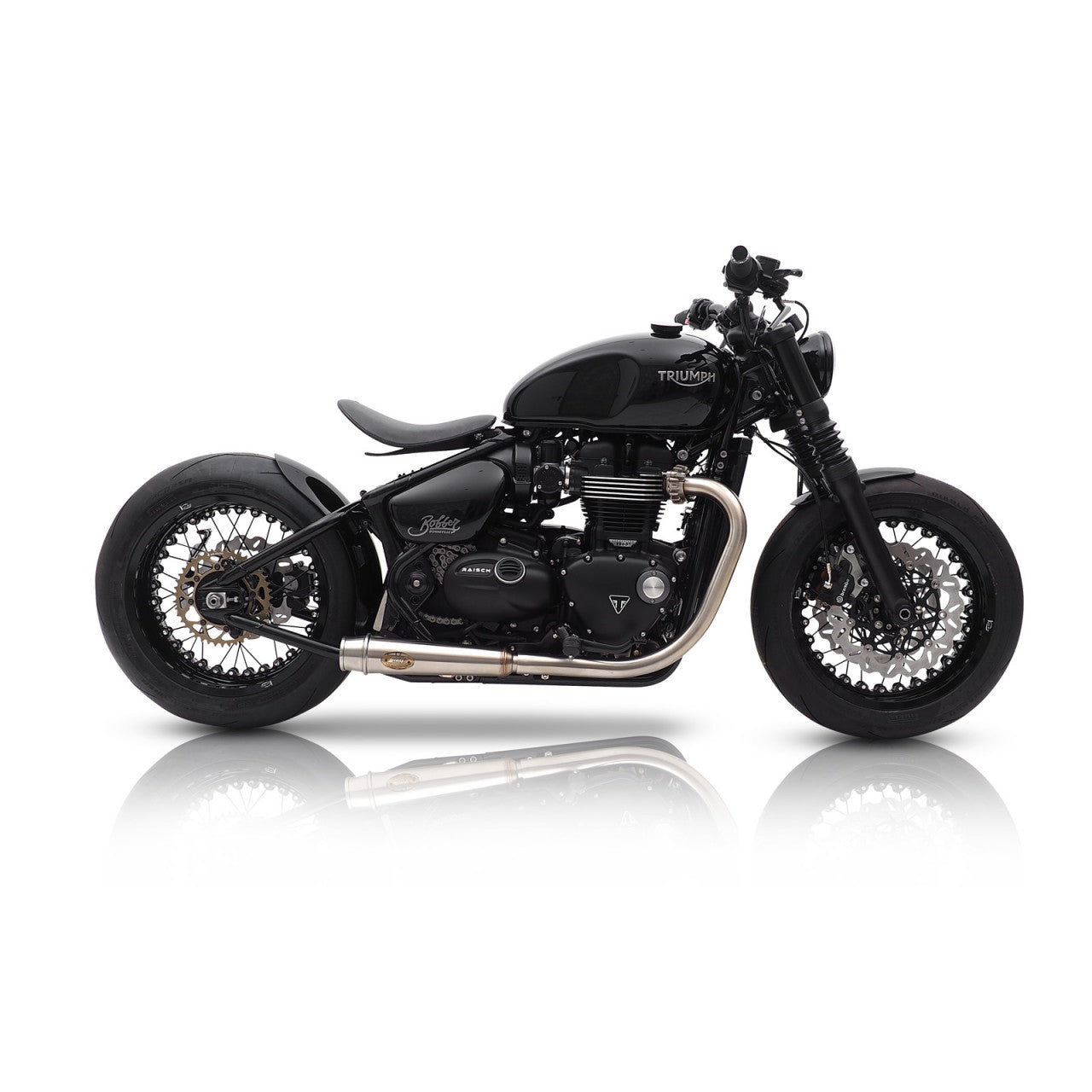 Classicbike Raisch Bobber Race Rear Fender - Matte Black