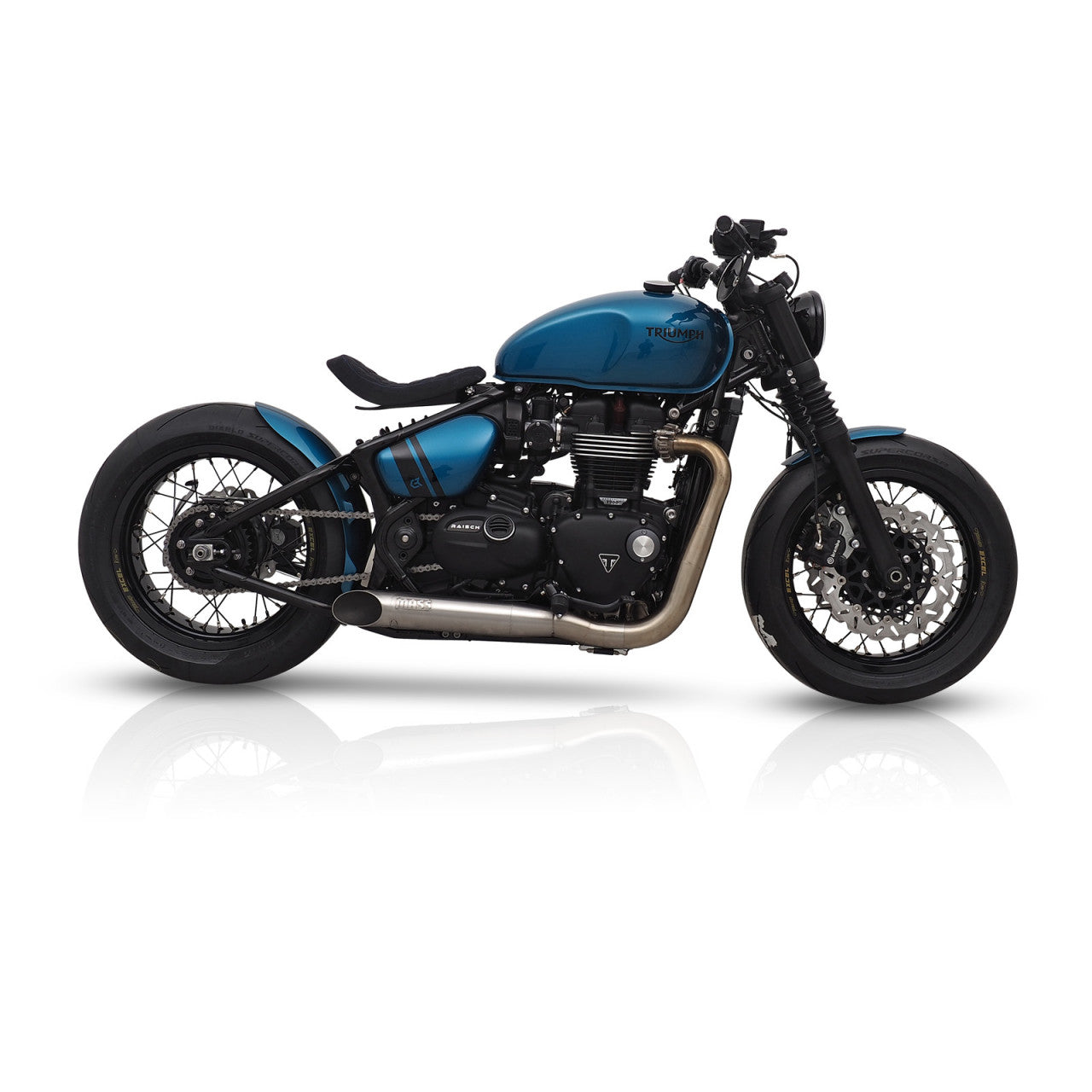 Classicbike Raisch Bobber Race Rear Fender - Matte Black