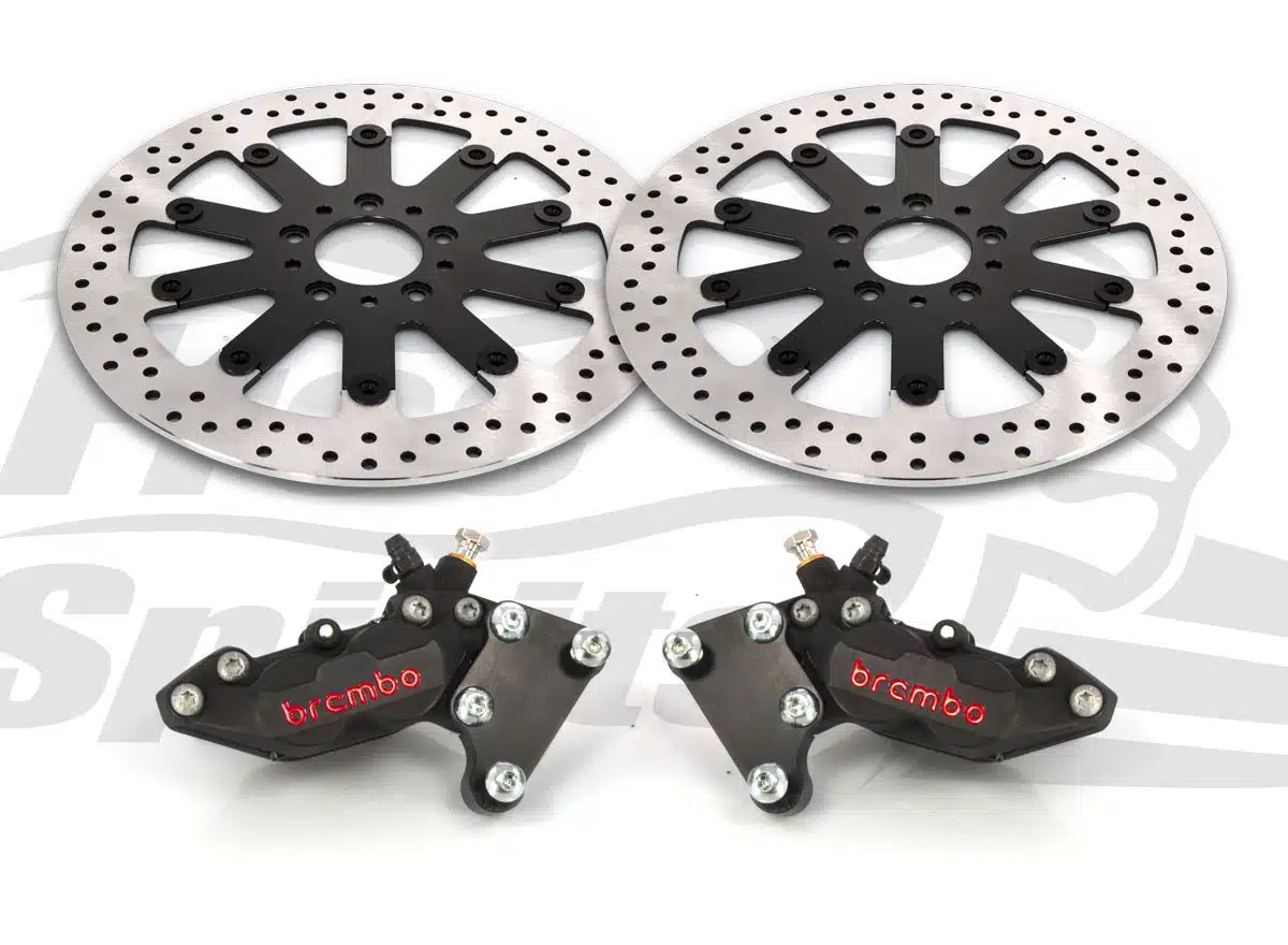 Free Spirits Brembo Front Brake kit with 320MM Rotor - 2015+ Harley Davidson Softail Low Rider ST (Dual Disk)