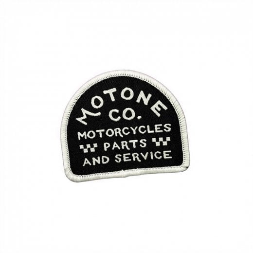 Motone Heritage Arch Woven Patch - Black