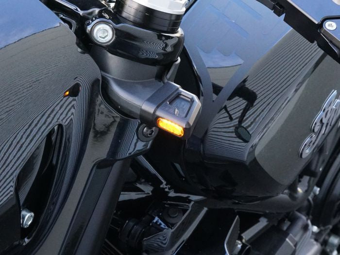 Wunderkind littleone Billet LED Turn Signals - Front - Indian FTR 1200