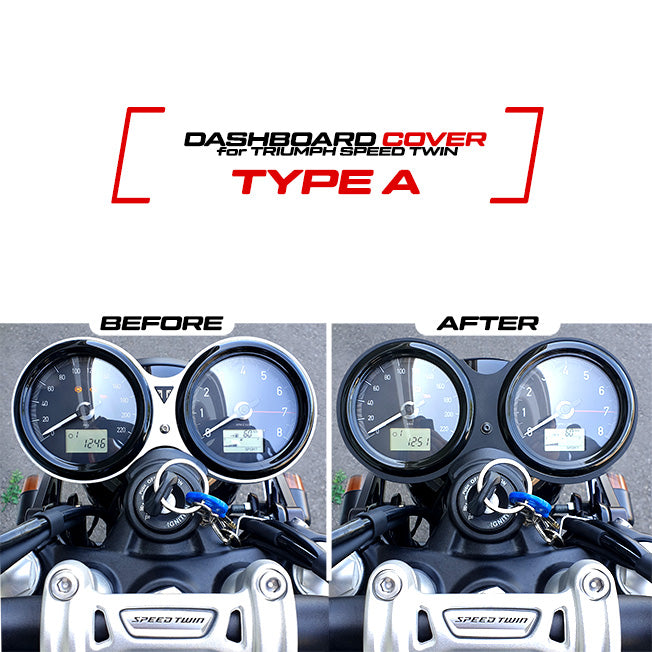 Arton Works Aluminum Gauge / Dashboard Cover - Black