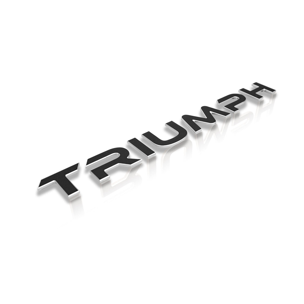ClassicBike Raisch Triumph Aluminum Tank Emblem - Black